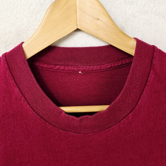 Vintage Heartland Apparel Oregon Shirt XL Red Deer Nature Puff Paint Aztec 90s - Picture 4 of 7